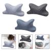 Cervical and Neck Pillow Ergonomic Comfortable Cushion Memory Foam Pillow Office Nap Pillow for Camping Office Driver Travel