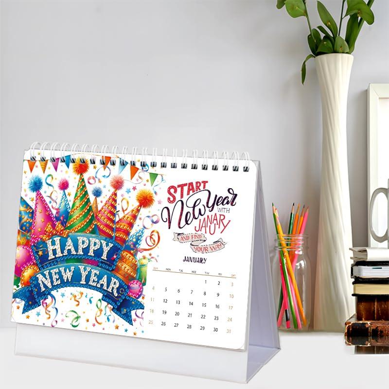 LEADINTOP DIY Diamantkunst Kalender Weihnachtsmann Diamant Mosaik Perle mit Neues Zuhause Januar Start Set, Thema, Malerei, Kunst, Kunst, Werkzeuge, Jahresgeschenk,