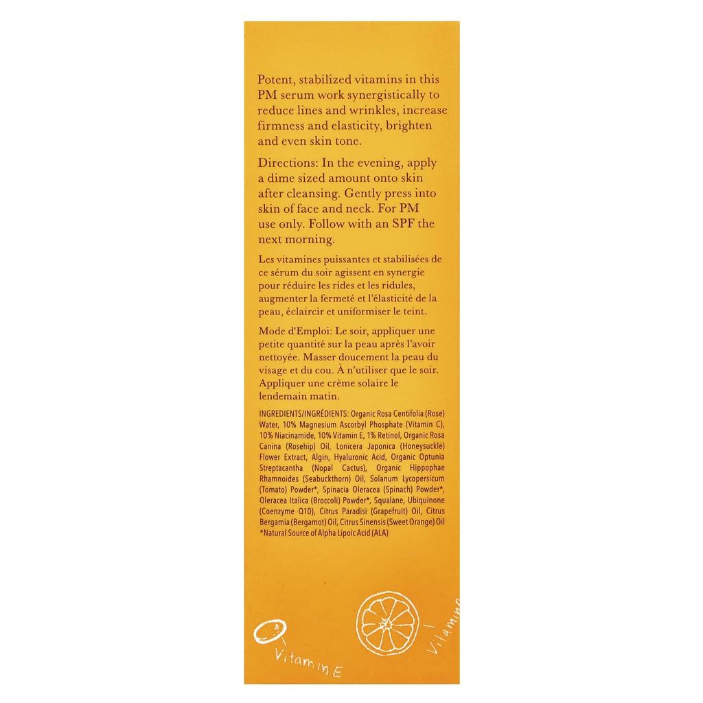 100% Pure, Multivitamin + Antioxidant Powerful PM Serum, 30Ml (1Fl Oz)