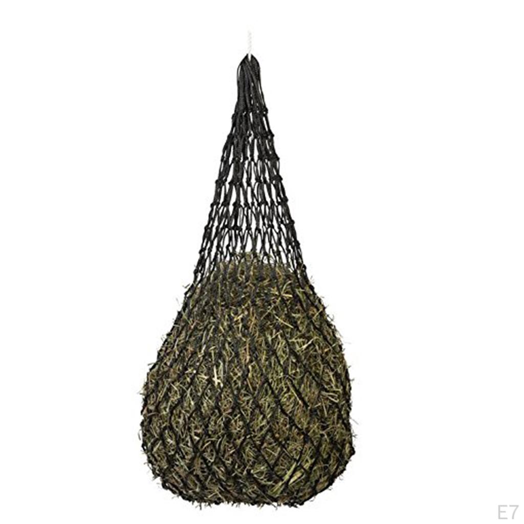 , Soft Mesh Hanging Hay Net with Holes - for Horse Care and Farming, Equestrian Equipment