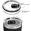 Durable Lid Cup Replacement Part Mug Replacement Lid Leakproof Cup Cover Plastic Material Suitable for 20OZ/30OZ Cups