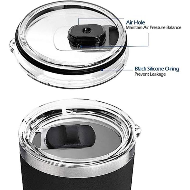 Durable Lid Cup Replacement Part Mug Replacement Lid Leakproof Cup Cover Plastic Material Suitable for 20OZ/30OZ Cups