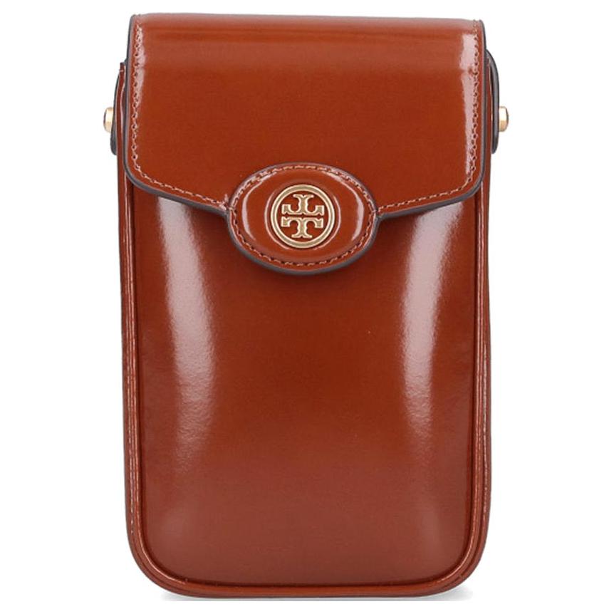 

Tory Burch Robinson Suede Effect Patent Leather Shoulder Crossbody Phone Bag Women Bags Deep-Red 156747223 Basic Set (Bag+Dust Bag)