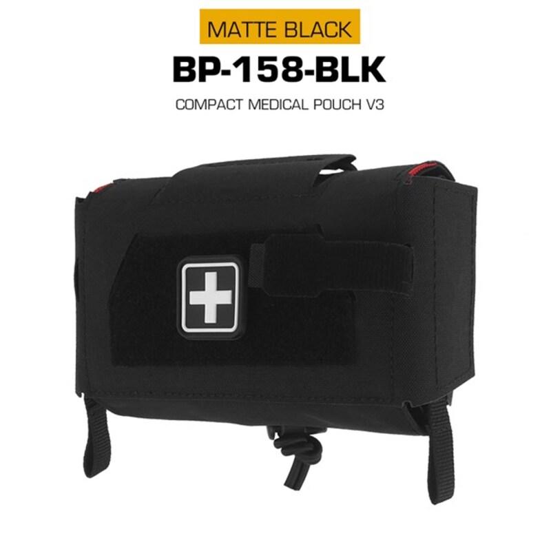 

Compact Trauma Bag V3 GEN3 Style Agilit MD2 IFAK OutdoorTactical Medical First Aid Bag for Hunting Vest Plate Carrier Belt BLK