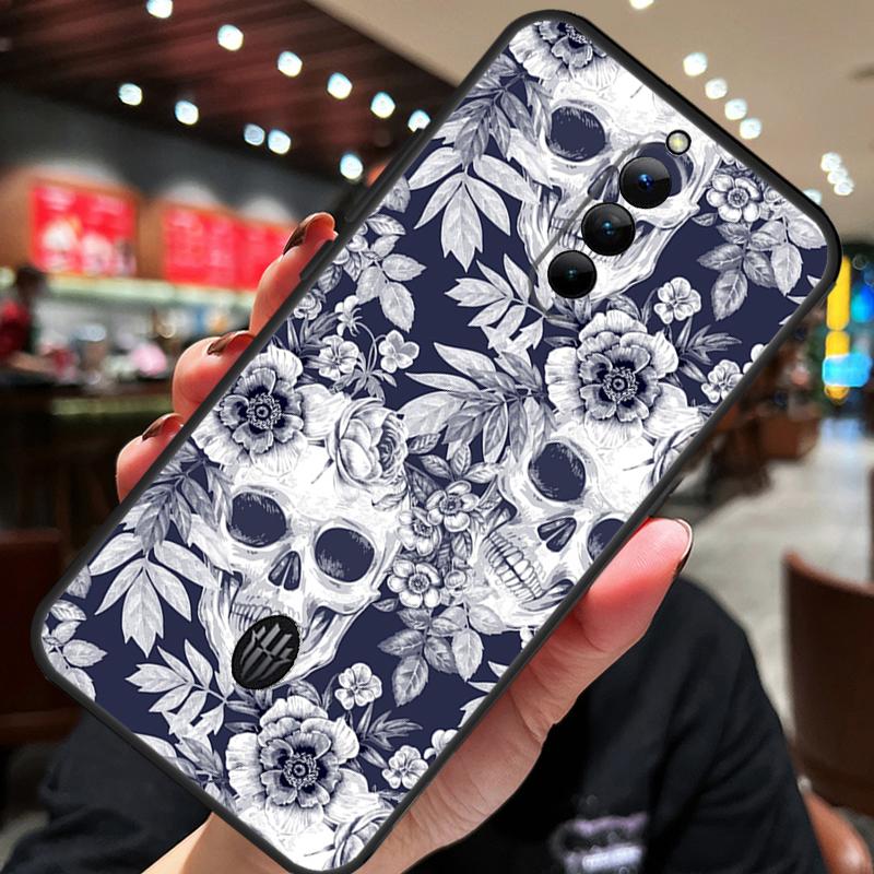 Gothic Skull Case For Nubia Red Magic 9 Pro 8 Pro 8S Pro Plus Red Magic 6 7 6S 7S Pro 5G 5S 6R Cover