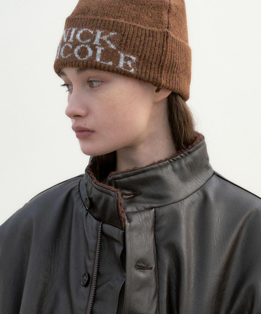 Nigaennikol Nicole Mixed Jaquard Beanie_Brown