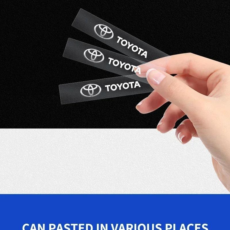 1/5/10 st Bilinteriör Slumpmässiga Klistermärken Bil Rattemblem Styling För Toyota Corolla Yaris Chr Auris RAV4 Camry Highlander