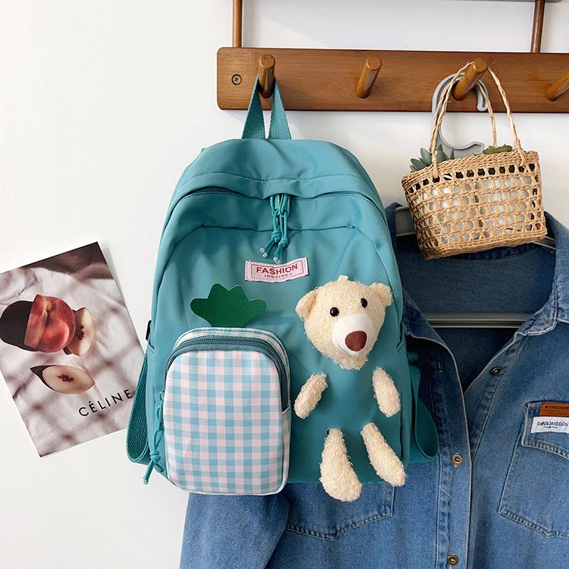 Cartable enfant cartable d'école automne et hiver nouveau sac à dos sac à dos ours mignon version coréenne tendance sac à dos maternelle garçons et filles