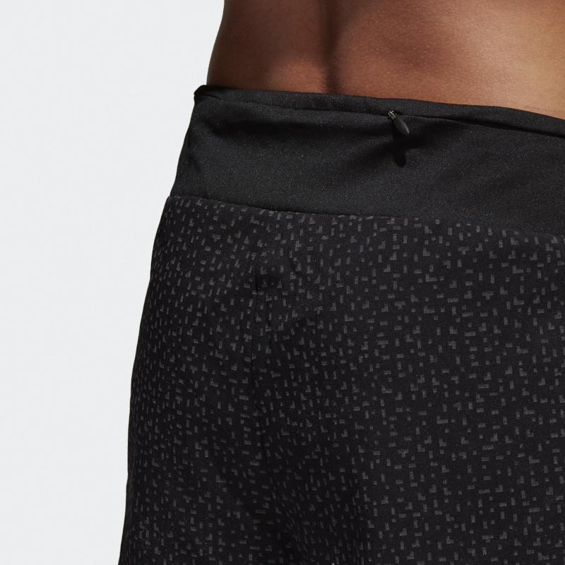 adidas Sn Glide Shorts Reflective Full Print Woven Running Women Shorts Black BR5920