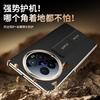 Applicable To VivoXfold1 Mobile Phone Case Plain Leather Double Center Axis Hinge Lens All-inclusive Wristband Bracket Anti-drop
