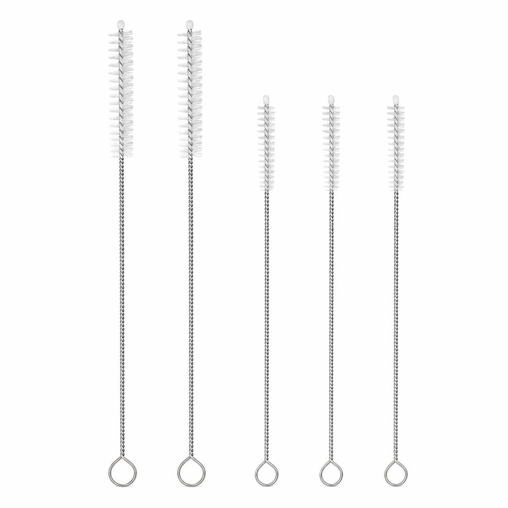 5pcs Reusable Straw Bottle Cleaning Brushes Soft Hair Bottle Cleaning Brush Cleaning Tools Kitchen