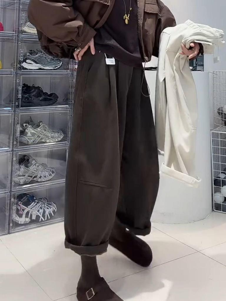 Plus Size Pear Shape Slimming Elastic Waist Loose Harem Pants - New Spring Style