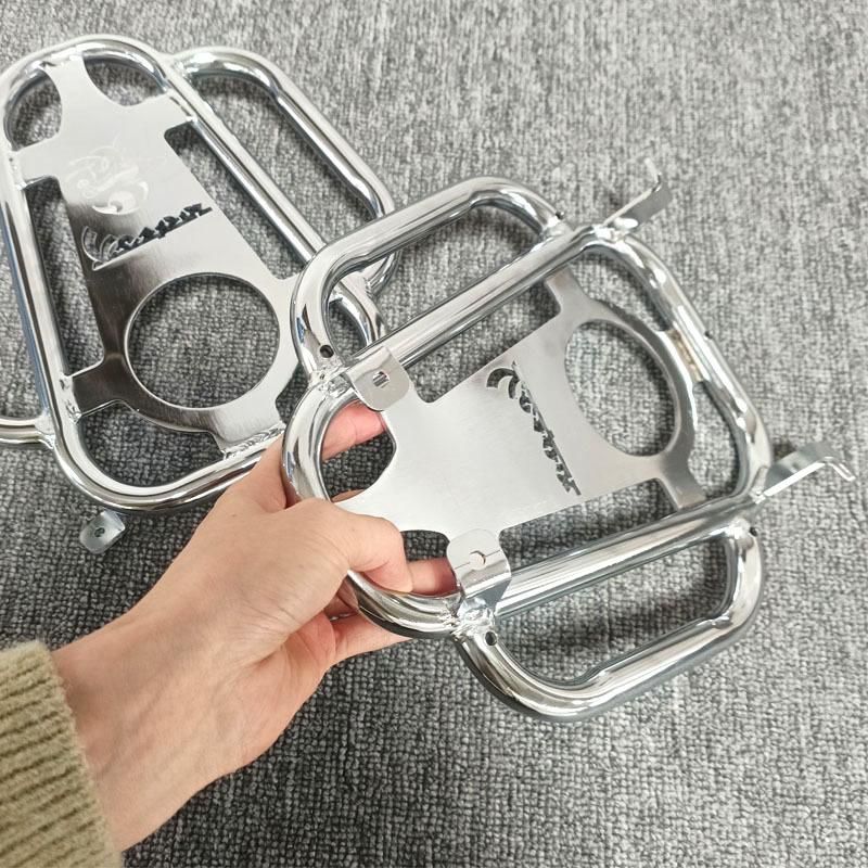 Vespa GTS300 GTV 6 Days HPE Wing Footrest & Cup Holder Grill Luggage Rack.