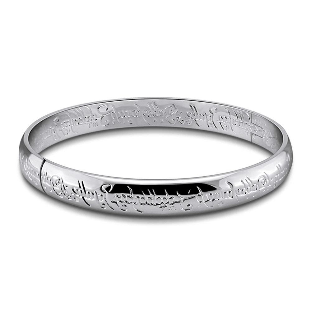 Female And Male Couple Magic Pattern Bracelet Round Open Bracelet Classic