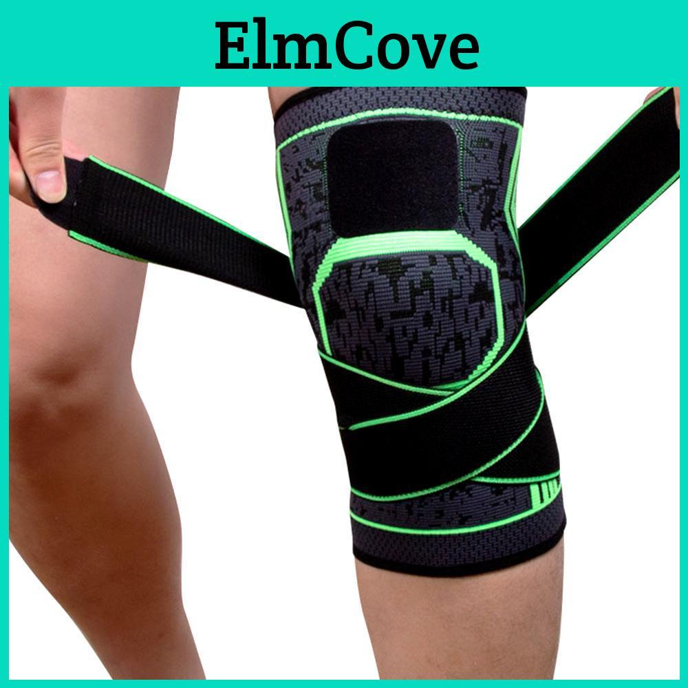 Ginocchiere Sportive a Otto Pressione Cinghie Ginocchio Pressione Nuovo Nylon Traspirante Basket Calcio Pallavolo Tutore Protettore Bendaggio