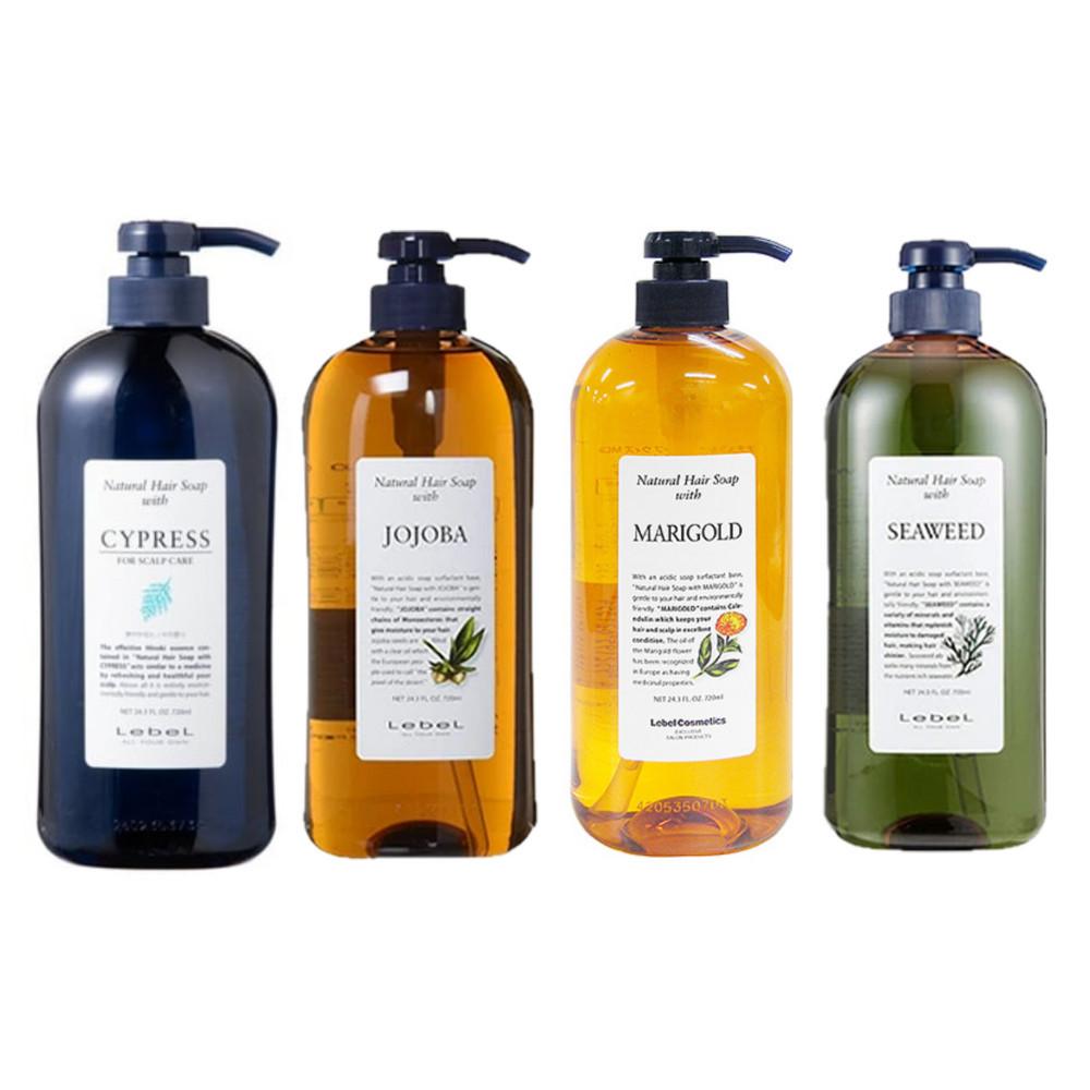 LEBEL NATURAL HAIR SOAP WITH (Cypress / Jojoba / Marigold / Seaweed) 720ml / 1000ml / Refill 1600ml