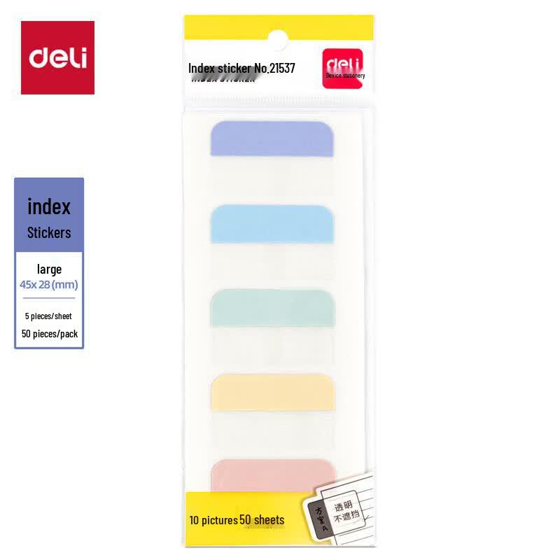 Deli Colorful Sticky Notes and Index Flags