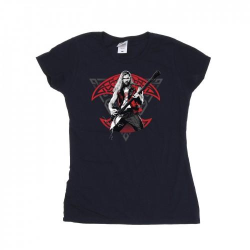 Marvel Womens/Ladies Thor Love And Thunder Solo Guitar Cotton T-Shirt