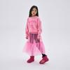 [mardimercredi] KIDS JACQUARD KNIT PEARL NECKLACE SWING THE TAIL DDANJI_PINK FUCHSIA