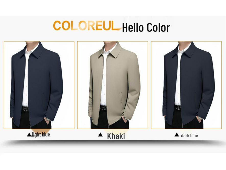 Men's Woodpecker Jacket: Lightweight, High-End Spring/Autumn Outerwear for Middle-Aged Executives (2025 New)
