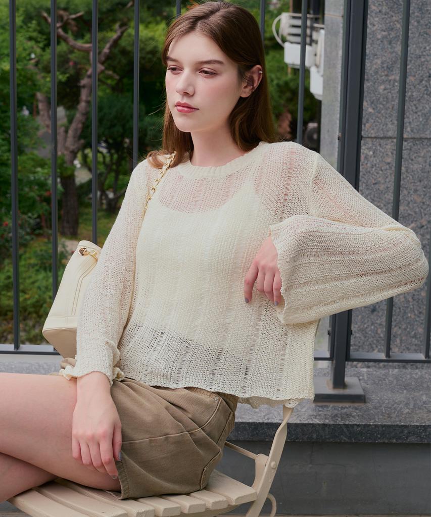 SLOWLOLLI Mute Airy Knit_5 Colors