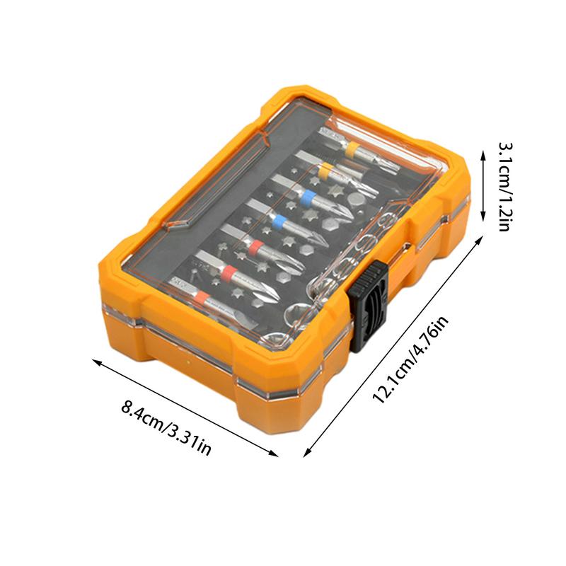 Drill Bit Set 50X Power Screwdriver Drill Impact Drill Bit Woodworking Drill Bits Screwdriver Drill Adapter With Storage Box
