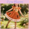 Vestito Cosplay Trasformazione Castoro Hoppers per Bambini con Stampa Cartone Animato per Bambini dai 3 agli 8 Anni