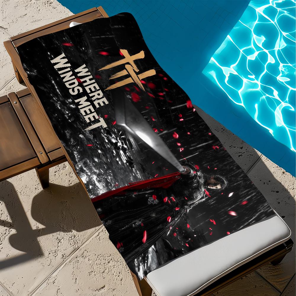 Towel Meet Beach Winds Bath Quick-Drying Lightweight Portable Sauna Video Camping Swim Game Pool Where Travel