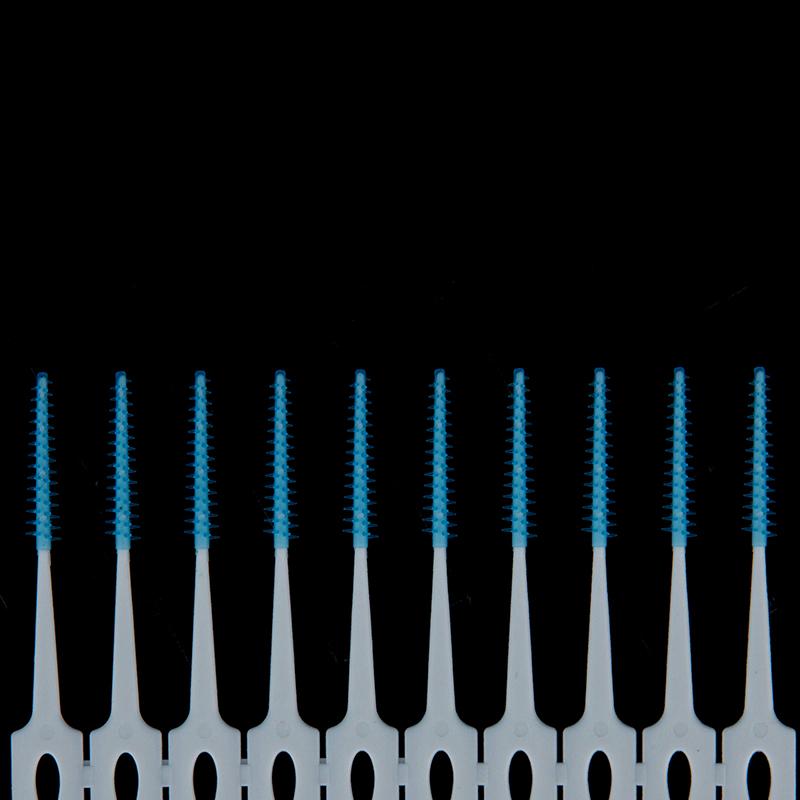 120 Teile/schachtel Mundpflege Werkzeuge Silikon Interdentalbürsten Super Weiche Zahnreinigungsbürste Zahnreiniger Zahnseide Zahnstocher