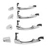 4PCS Outside Door Handle Set ABS Chrome Smooth Operation Comfortable Grip 82651C5010 for Sorento 2016 to 2020