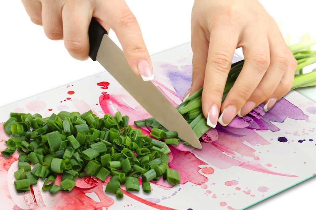 Glass Plate Cutting Board 52X40 Pop Art