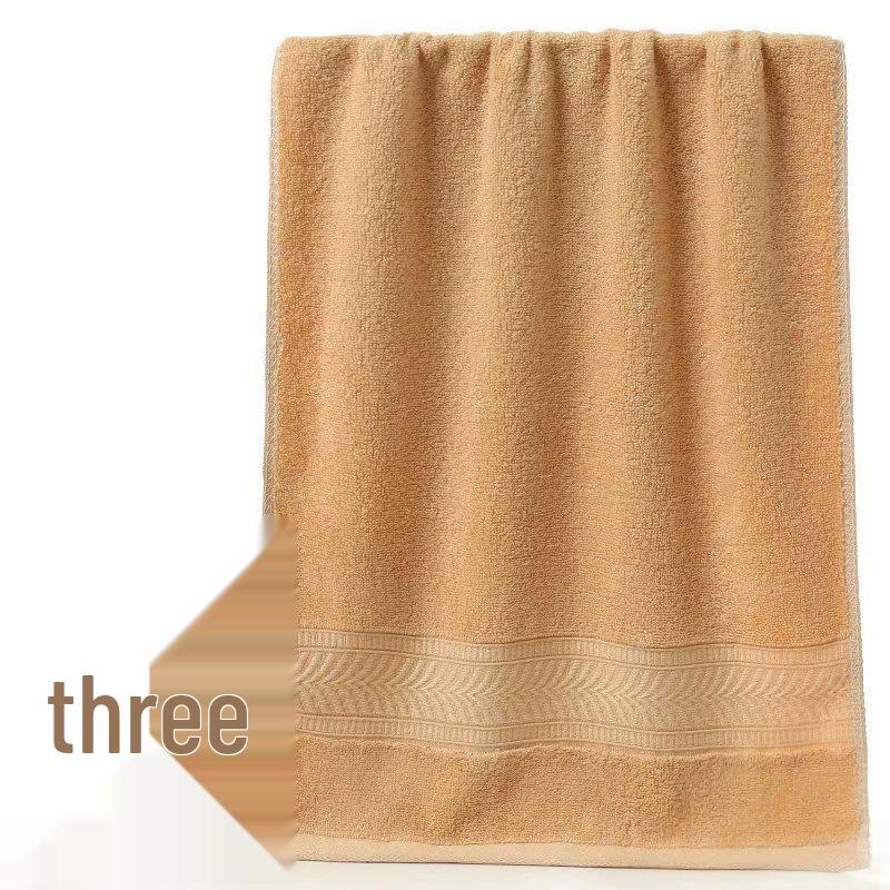 Bamboo Fiber Thickened Adult Bath Towel - 70x140cm, Super Soft & Absorbent, 1 Piece 140x70 cm светло-коричневого