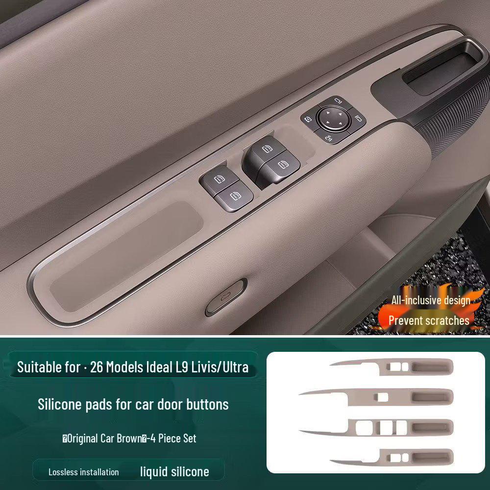 Li Auto L9 Livis Car Window Button & Door Handle Silicone Protection Pad