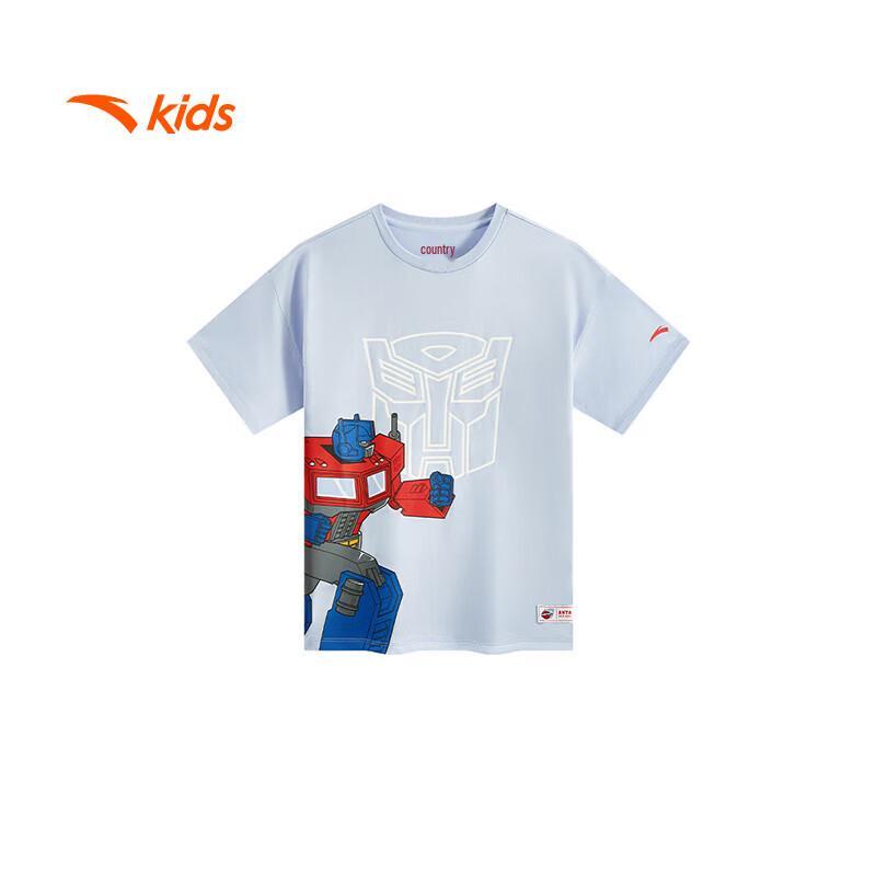 Anta Kids Transformers Boys Summer Knitted T-Shirt 100