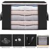 Large Storage Bags,  Clothes Storage Bins Foldable Closet Organizers Storage Containers for Clothing Blanket Comforters Bed Sheets Pillows and Toys
