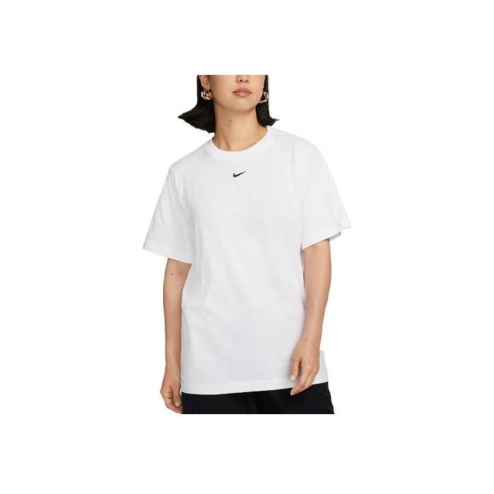 New Nike Sportswear Women's Logo Crewneck T-Shirt White FD4150-100