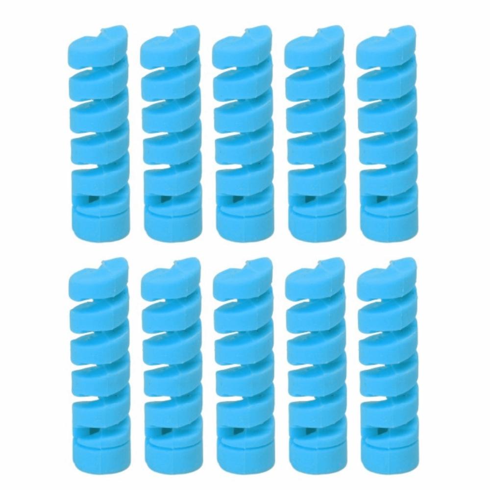 10PCS Spiral Brake Cable Protective Sleeve TPR Bicycle Brake Line Pipe Guard  Cable Protection