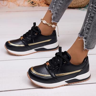 Women Sneakers New Fashion Shoes for Women Loafers Shoes  Round Head Front Tie Outdoor Lightweight Casual Sneakers for Women