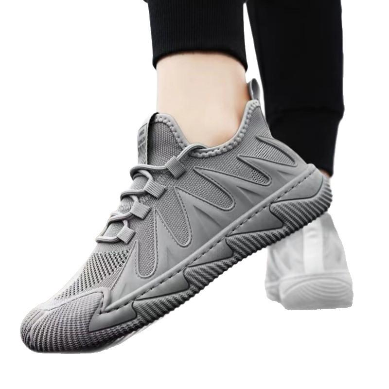 Shoes summer breathable and lightweight thin single-layer fly-woven mesh casual sports shoes new labor insurance shoes