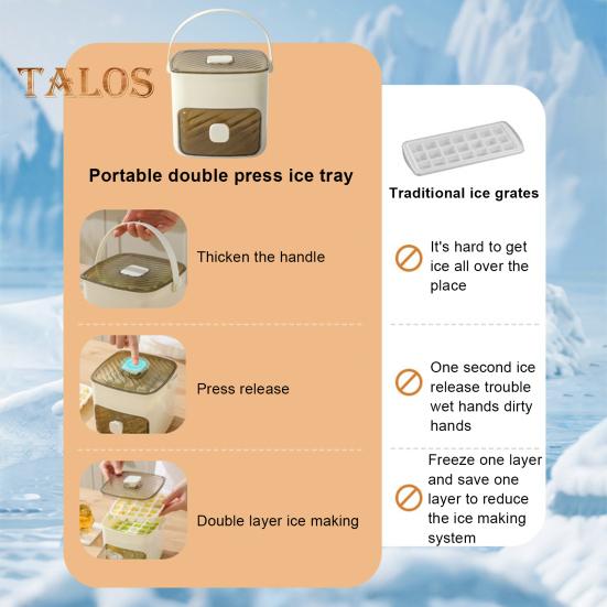 Tác na kostky ledu do mrazničky, koule, výrobník forem na led s víkem a košem, uvolnění jedním tlačítkem, kruhová forma na kostky ledu, kbelík na led na whisky koktejly