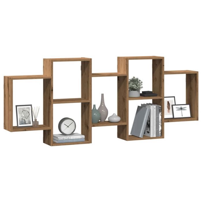 VidaXL Wall Shelf Artisan Oak 159x18x65 Cm Engineered Wood 853217