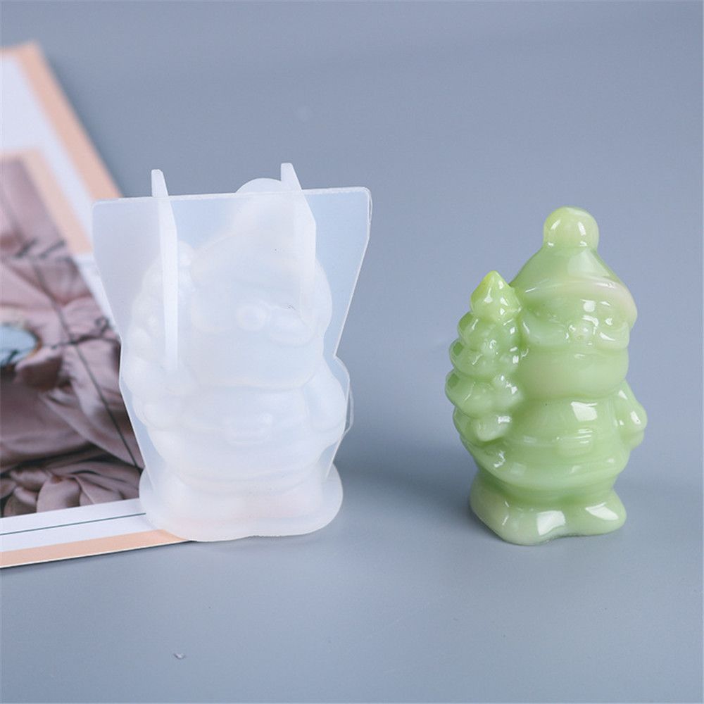 Tree Santa Claus Jewelry Making Tools Epoxy Resin Molds Christmas Silicone Mould Crystal Resin Mold