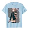 Chiaki Nanami Super Danganronpa Gruppe Premium Baumwolle Herren T-Shirts Bedruckt auf vorherrschendem T-Shirt Camisas Hombre