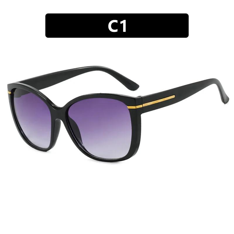 New Fashionable UV400 Sunglasses Retro Trendy Large Frame European American Style Travel Street Photography Glasses