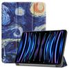 Funda para iPad Pro 11'' 2018 2020 2021 2022 con [Soporte Plegable en Tres Secciones + Activación/Reposo Automático], Colorida Funda de Piel PU Premium a Prueba de Golpes