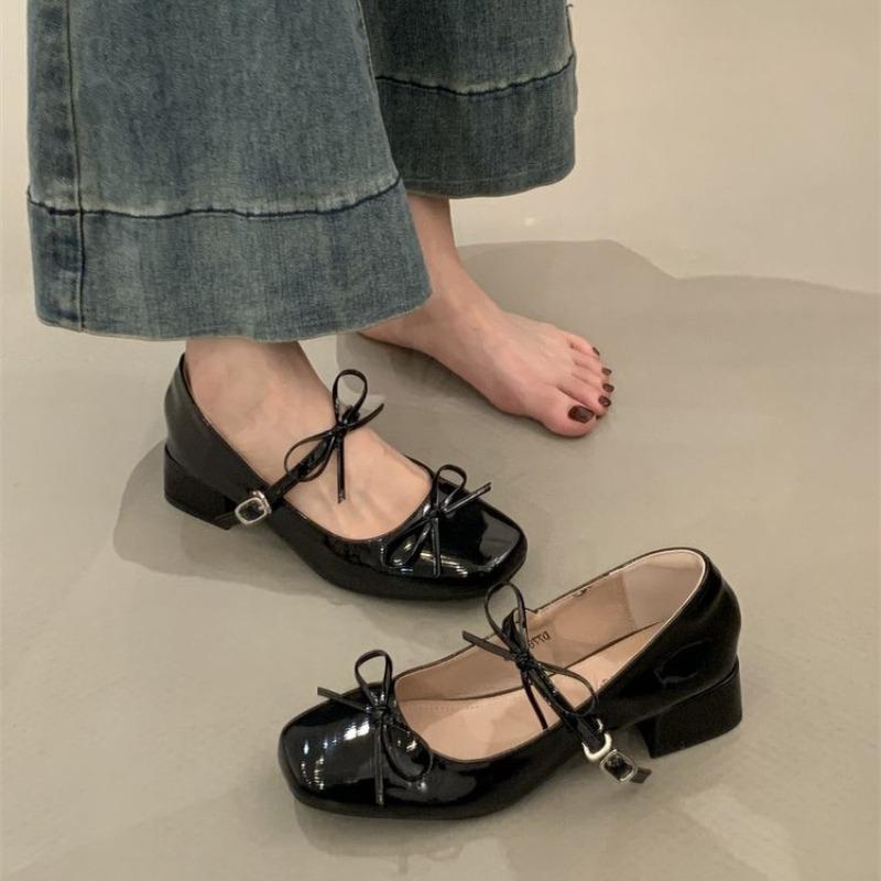 2026 Spring Autumn Women Shoes Fashion Butterfly-knot Shoes Casual Low Heel Dress Street Style Shoes