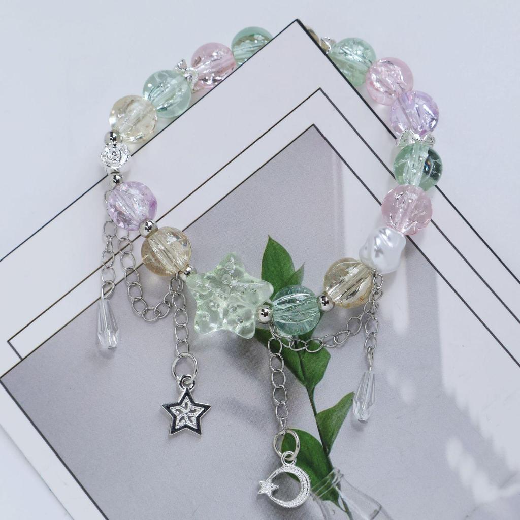 Mori Style Mermaid Crystal Bracelet – Versatile Niche Design for Women, Ideal for Students and Best Friends