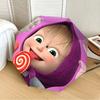 1pc Masha and the Bear Automatic Folding Umbrella, Portable Collapsible Design, Casual Outdoor Accessory L1127017