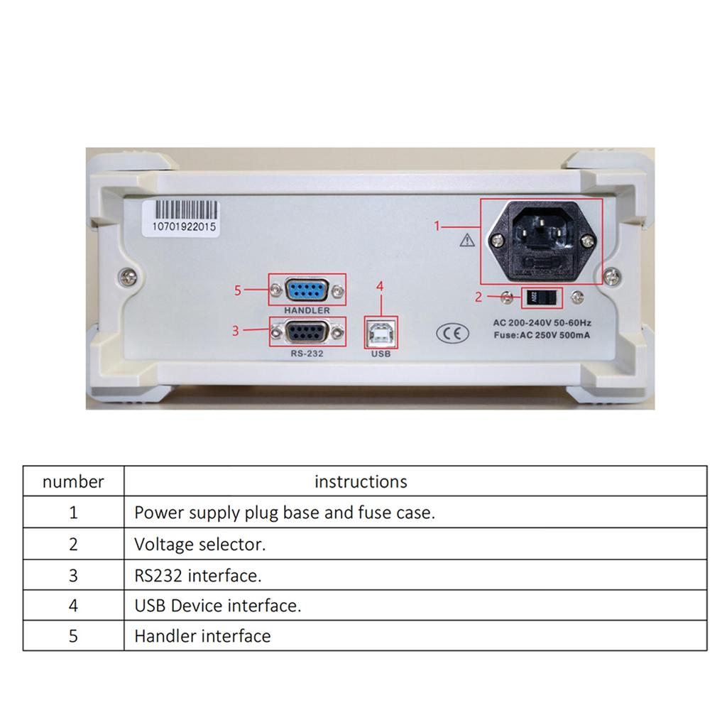 Benchtop Digital   Meter 100H -100KH  High   Digital Meter Resistance Inductance Capacitance Tester 0.1% Accuracy 3.5-inch LCD Display