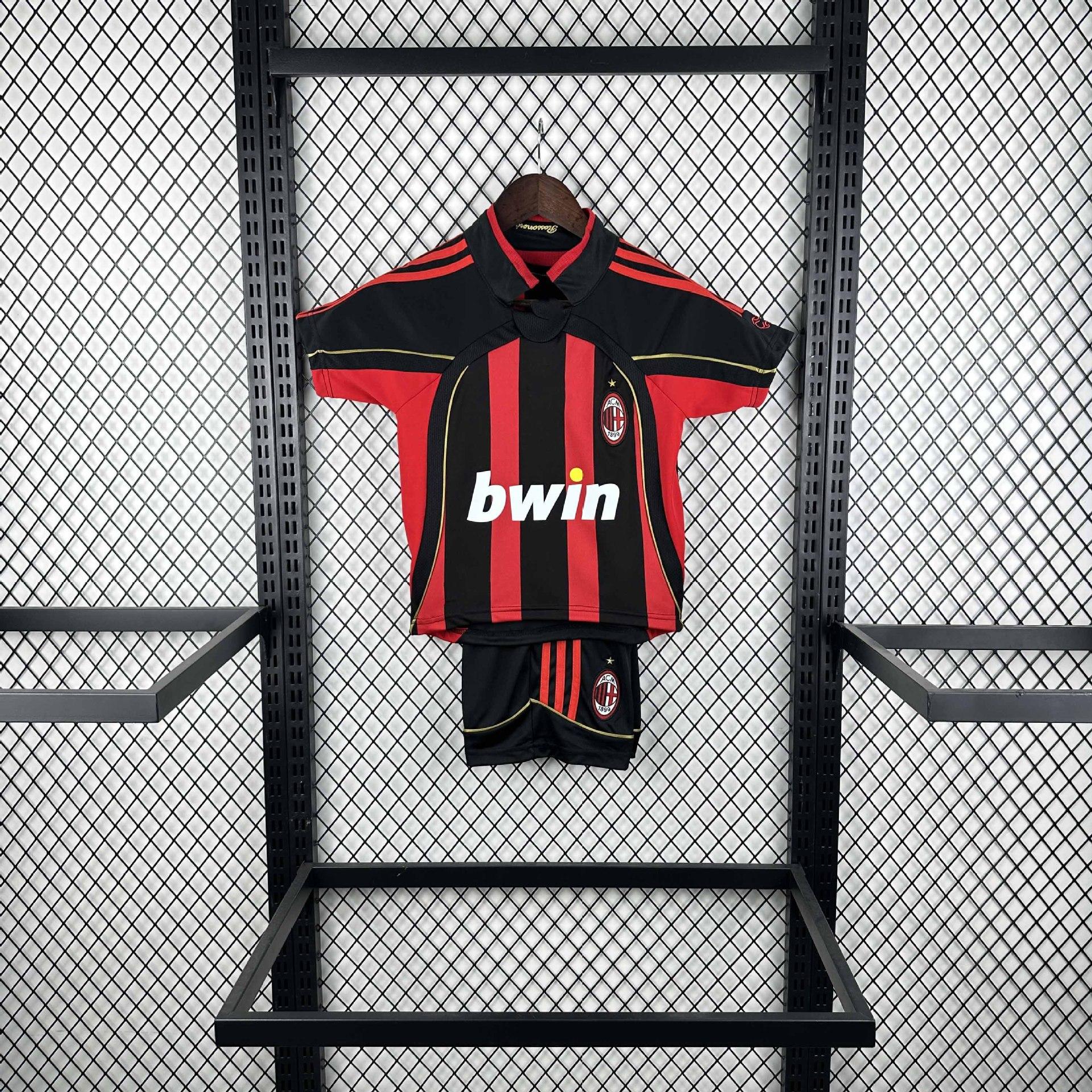 Children s AC Chelsea football jersey Barcelona Inter Milan Brazil Germany England retro jersey undertaking hair set 16